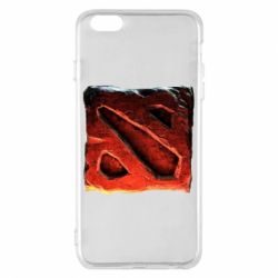 Чехол для iPhone 6 Plus/6S Plus Dota 2 3d Logo