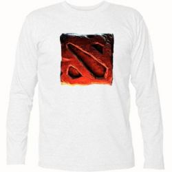 Футболка с длинным рукавом Dota 2 3d Logo - PrintSalon