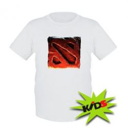 Детская футболка Dota 2 3d Logo - PrintSalon