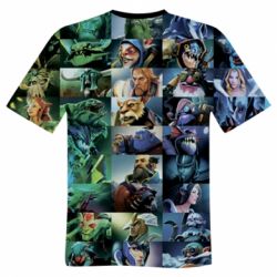 Мужская футболка 3D Dota 2 characters - PrintSalon