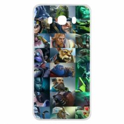 Чехол для Samsung J7 2016 Dota 2 characters - PrintSalon