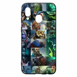 Чехол для Samsung A40 Dota 2 characters - PrintSalon