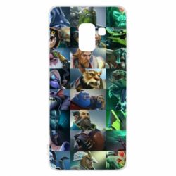 Чехол для Samsung A8 2018 Dota 2 characters - PrintSalon