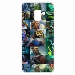 Чехол для Samsung A8+ 2018 Dota 2 characters - PrintSalon