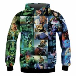 Мужское 3D худи Dota 2 characters - PrintSalon