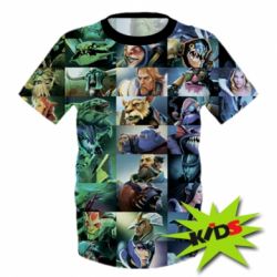 Детская 3D футболка Dota 2 characters - PrintSalon