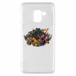 Чехол для Samsung A8 2018 Dota 2 "Everybody here" - PrintSalon