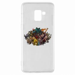 Чехол для Samsung A8+ 2018 Dota 2 "Everybody here" - PrintSalon