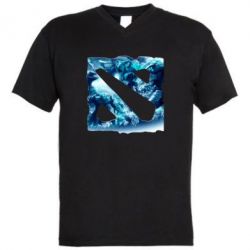Чоловіча футболка з V-подібним вирізом Dota 2 Fan Art (Logo) - PrintSalon