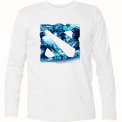 Футболка з довгим рукавом Dota 2 Fan Art (Logo) - PrintSalon