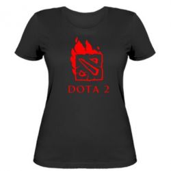 Женская футболка Dota 2 Fire - PrintSalon
