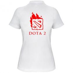 Женское поло Dota 2 Fire - PrintSalon