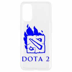 Чехол для Oppo Reno 4 Dota 2 Fire - PrintSalon