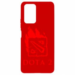 Чехол для Xiaomi Redmi Note 10 Pro Dota 2 Fire - PrintSalon