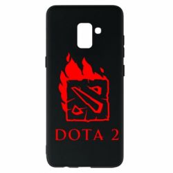 Чехол для Samsung A8+ 2018 Dota 2 Fire - PrintSalon