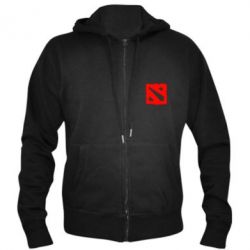 Мужское худи на молнии Dota Logo Дота - PrintSalon