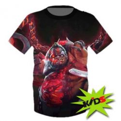 Детская 3D футболка DOTA2  Pudge