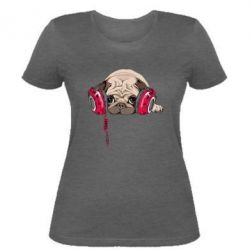 Женская футболка Doug the pug - PrintSalon