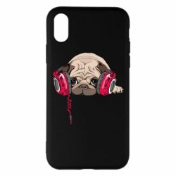 Чехол для iPhone X/Xs Doug the pug - PrintSalon