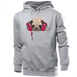Мужское худи Doug the pug - PrintSalon