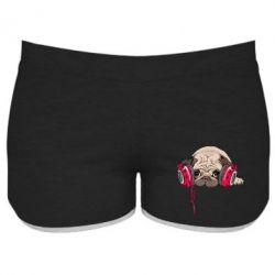 Женские шорты Doug the pug - PrintSalon