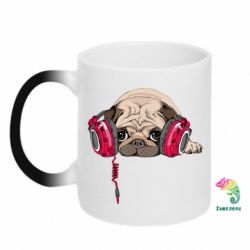 Чашка-хамелеон Doug the pug - PrintSalon
