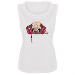 Женская майка Doug the pug - PrintSalon