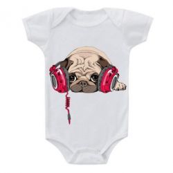 Детский бодик Doug the pug - PrintSalon