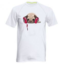 Мужская футболка для спорта Doug the pug - PrintSalon