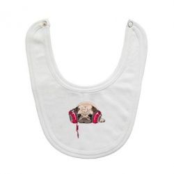 Слюнявчик  Doug the pug - PrintSalon