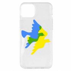 Чехол для iPhone 14 Plus Dove flag of Ukraine - PrintSalon