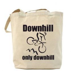 Шоппер Downhill,only downhill - PrintSalon
