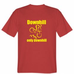 Мужская футболка Stedman Downhill,only downhill - PrintSalon