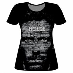 Женская футболка 3D Dr House - PrintSalon