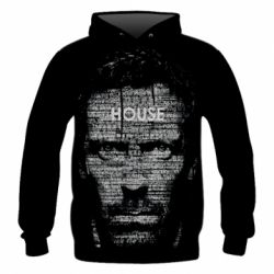 Мужское 3D худи Dr House - PrintSalon