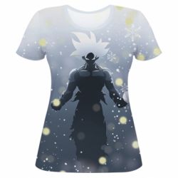 Жіноча 3D футболка Dragon ball and snowflakes - PrintSalon