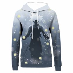 Жіноче 3D худі Dragon ball and snowflakes