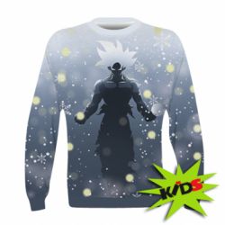 Дитячий 3D світшот Dragon ball and snowflakes - PrintSalon