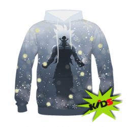 Дитяче 3D худі Dragon ball and snowflakes - PrintSalon