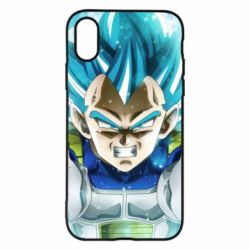 Чехол для iPhone X/Xs Dragon ball Saiyan Blue - PrintSalon