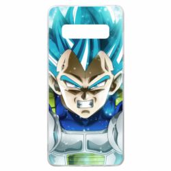 Чехол для Samsung S10+ Dragon ball Saiyan Blue - PrintSalon