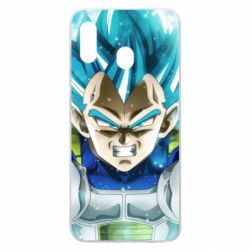 Чехол для Samsung A20 Dragon ball Saiyan Blue - PrintSalon