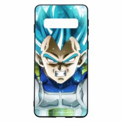 Чехол для Samsung S10 Dragon ball Saiyan Blue - PrintSalon