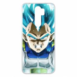 Чехол для Xiaomi Redmi Note 8 Pro Dragon ball Saiyan Blue - PrintSalon