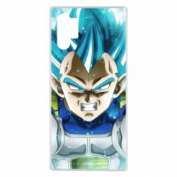 Чехол для Samsung Note 10 Plus Dragon ball Saiyan Blue - PrintSalon