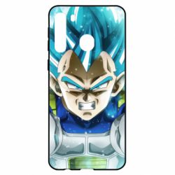 Чехол для Samsung A21 Dragon ball Saiyan Blue - PrintSalon