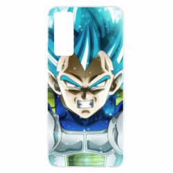 Чехол для Huawei P Smart 2021 Dragon ball Saiyan Blue - PrintSalon
