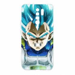 Чехол для Xiaomi Redmi 9 Dragon ball Saiyan Blue - PrintSalon