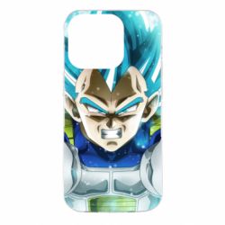 Чехол для iPhone 14 Pro Dragon ball Saiyan Blue - PrintSalon