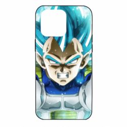 Чехол для iPhone 14 Pro Max Dragon ball Saiyan Blue - PrintSalon